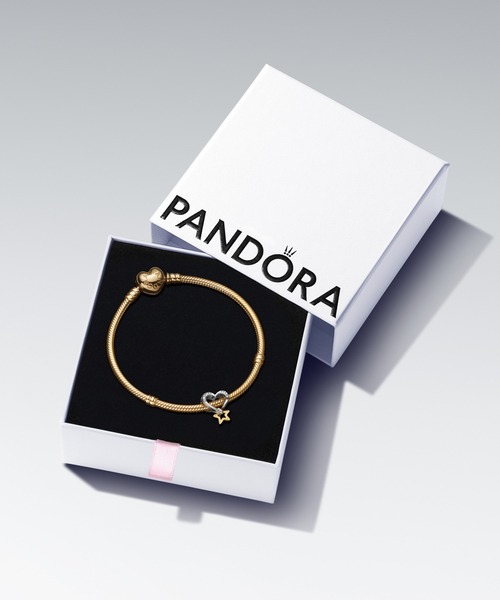 PANDORA チャーム ラッキー スター ＆ ハート レディース