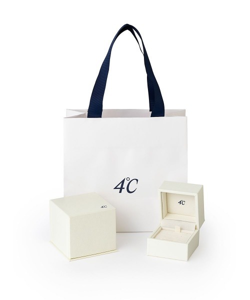 国内即発 【4℃】シルバー ハーフエタニティリング 4℃ 指輪 リング シルバー ハーフエタニティ レディース