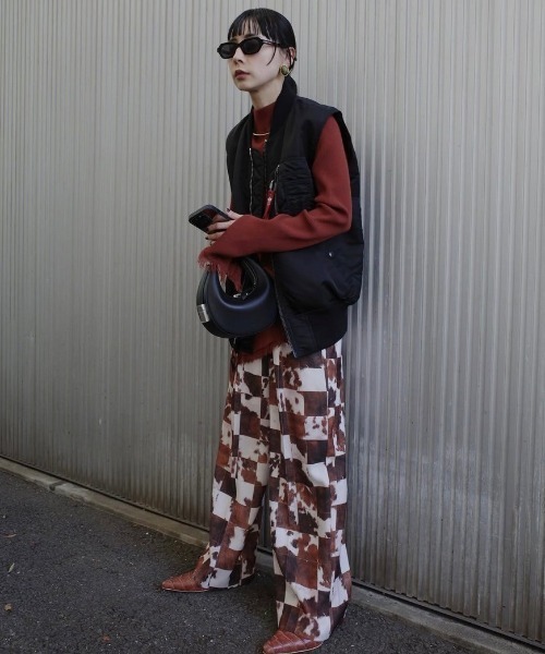 Ameri ベスト ジレ AMERI×ALPHA MA1 VEST レディース : ZOZOTOWN