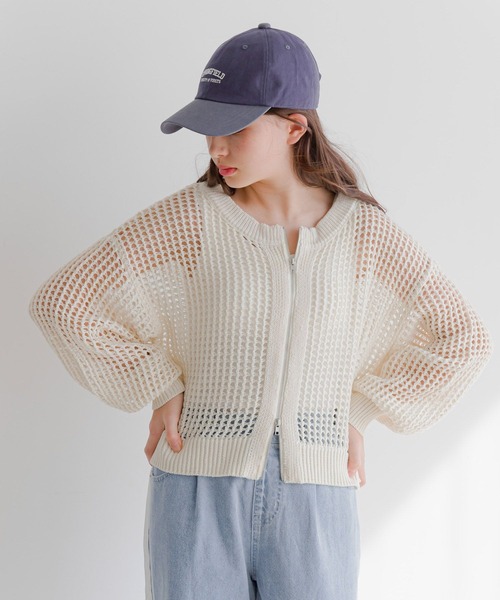 メッシュニット カーディガン GLOBAL WORK｜メッシュニットZIPカーデ/キッズ/309341 | Rakuten