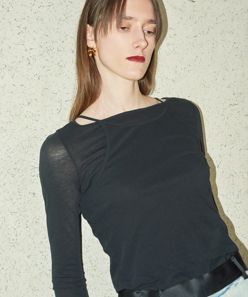 ADAM ET ROPE' tシャツ 「EMOELLE」キャミソールコンビロンT