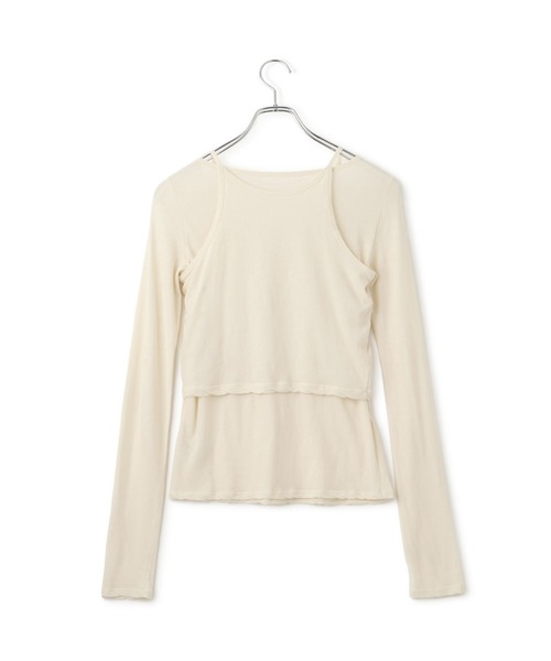 【EMOELLE】キャミソールコンビロンT ADAM ET ROPE' tシャツ 「EMOELLE」キャミソールコンビロンT