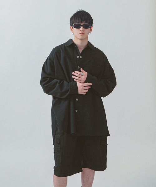 ZIP FIVE -White Line- シャツ 「White Line」 COTTON CANVAS オーバー