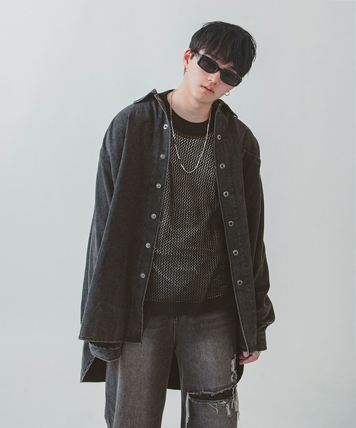 ZIP FIVE -White Line- シャツ 「White Line」 COTTON CANVAS オーバー