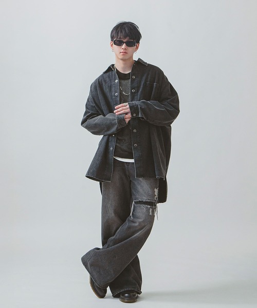 ZIP FIVE -White Line- シャツ 「White Line」 COTTON CANVAS