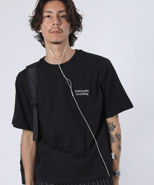 ffein tシャツ 「FFEIN（フェイン）」ワンポイント刺繍ショート丈T