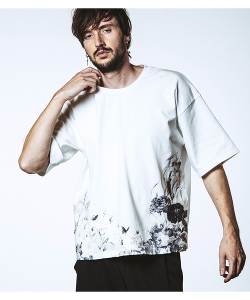 【NOiD】Tシャツ XL CALMDAYSプリントC/N-Tシャツ | ノーアイディー(NO ID