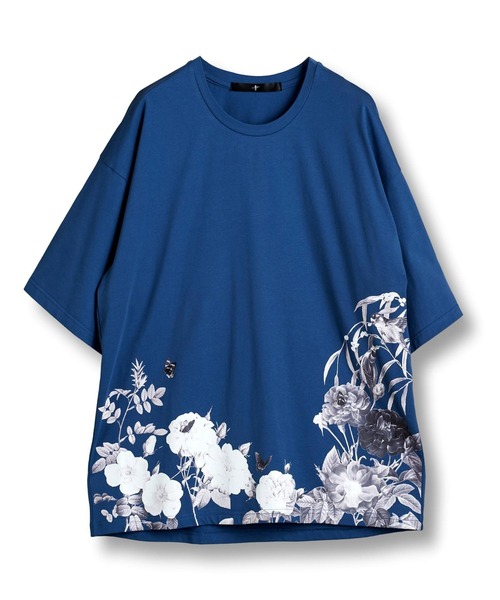 NO ID. tシャツ FLOWERプリントトBIG-Tシャツ メンズ : ZOZOTOWN
