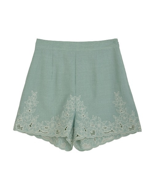 Ameri（アメリ） ワイドパンツ パンツ MEDI LACE EMBROIDERY SHORT