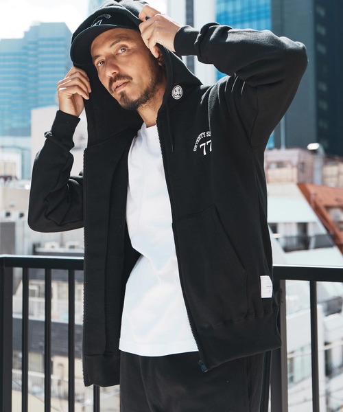 seventy seven パーカー mpa3771-middle onz zip up sweat hoodie 