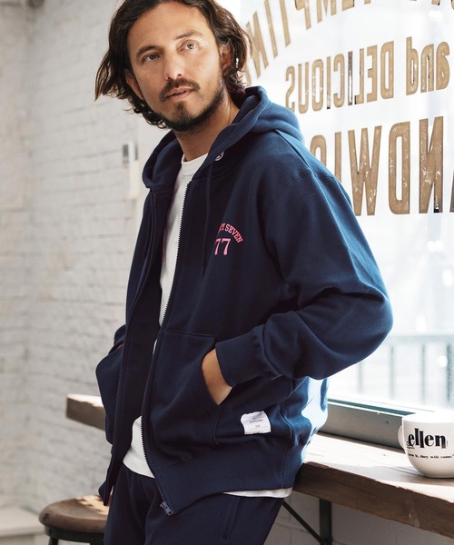 seventy seven パーカー mpa3771-middle onz zip up sweat hoodie 