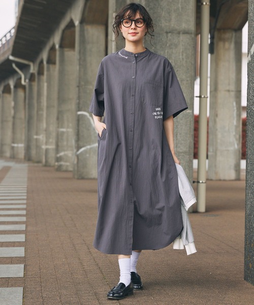 hikari☆‼️fog linen workバンドカラーシャツワンピース 楽天市場】□キナル別注□ fog linen work（フォグリネンワーク