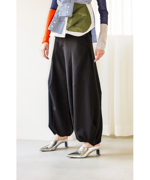 OMMO スラックス パンツ IRREGULAR PATTERN PT レディース