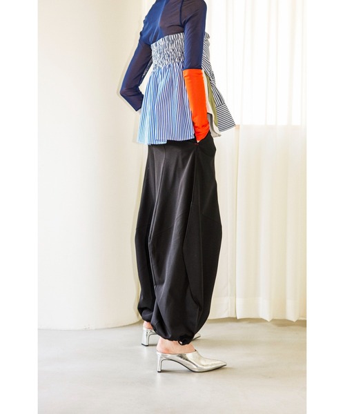パンツ IRREGULAR PATTERN PT OMMO スラックス パンツ IRREGULAR PATTERN PT レディース