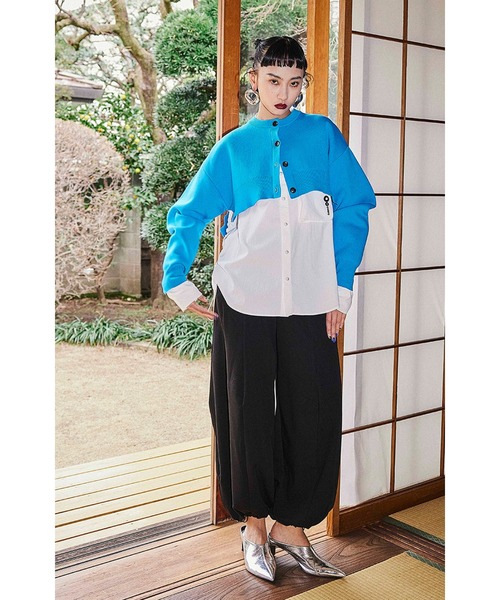 パンツ IRREGULAR PATTERN PT OMMO スラックス パンツ IRREGULAR PATTERN PT レディース