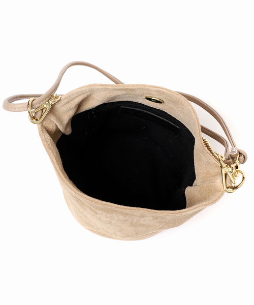 AP STUDIO AULENTTIオウレンティ チェーンスエードバッグ AULENTTI/オウレンティ】スエードチェーンBAG：ショルダーバッグ