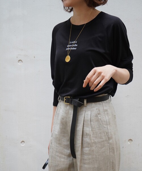 tシャツ シアーロゴロンT/春服/夏服/レイヤード/カジュアル レディース