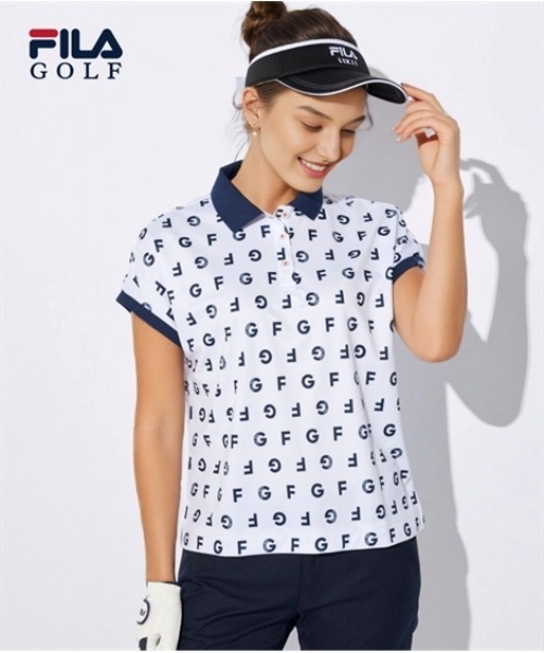 SMILELAND ポロシャツ ポロ FILA GOLF カノコ半袖ポロシャツ（吸汗速乾