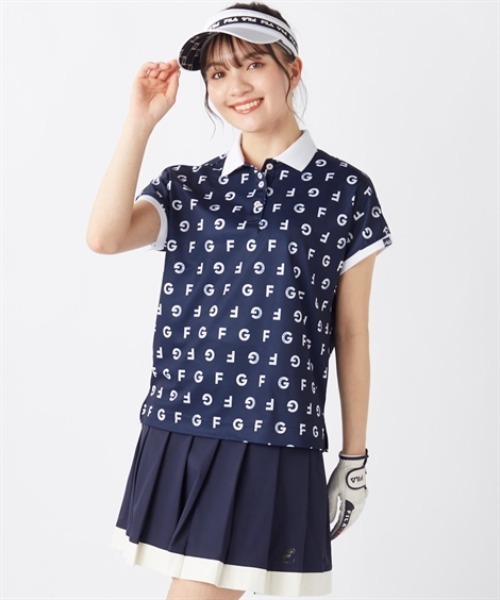 SMILELAND ポロシャツ ポロ FILA GOLF カノコ半袖ポロシャツ（吸汗速乾