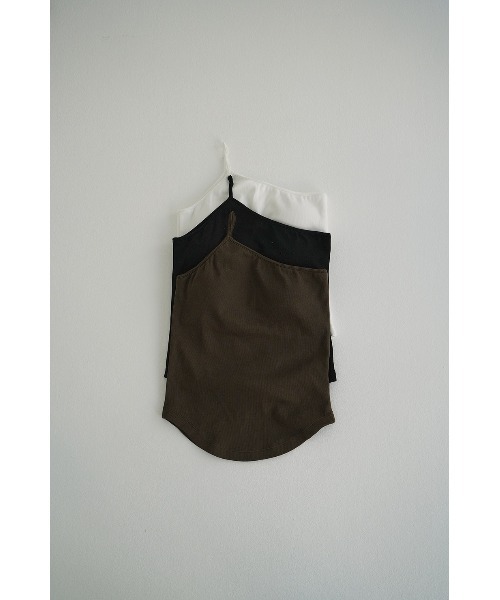 キャミソール CLANE/クラネ/ONE SHOULDER RIB TANK TOPS