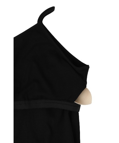 CLANE キャミソール CLANE/クラネ/ONE SHOULDER RIB TANK TOPS