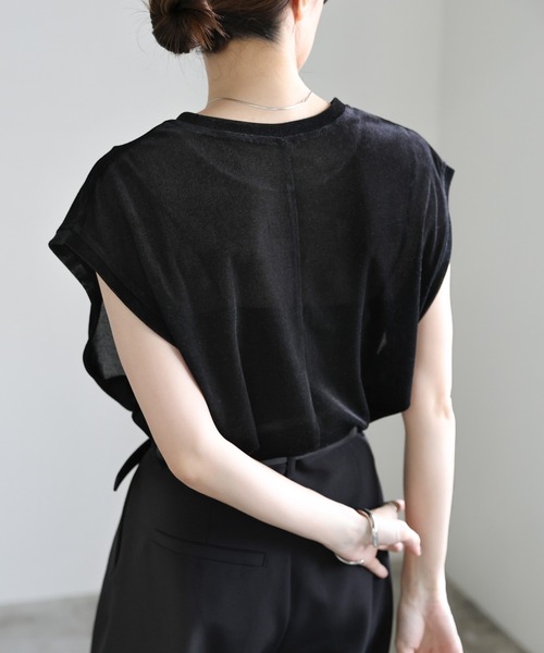 トップス moka ポロニットハーフスリーブトップス – SELECT MOCA