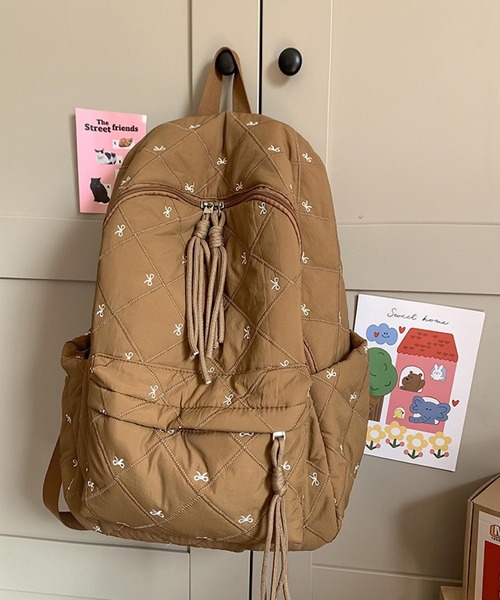 VIBGYOR デイバック リュック Mignonjour/リボンキルティングリュック 