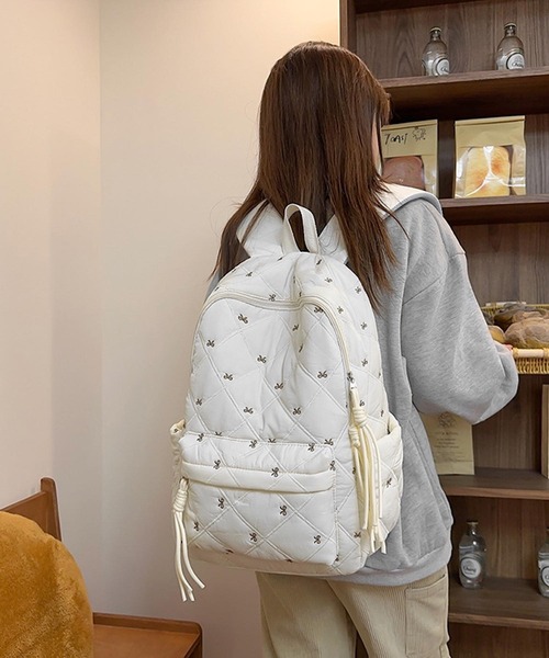 VIBGYOR デイバック リュック Mignonjour/リボンキルティングリュック