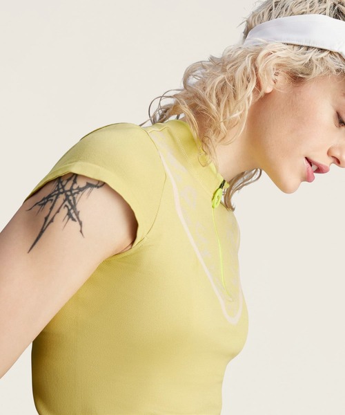 tシャツ adidas by Stella McCartney TrueNature ゴルフシャツ / ハーフジップ / アディダス adidas レ adidas by Stella McCartney tシャツ TrueNature ゴルフシャツ