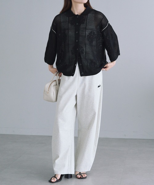 【 PUAL CE CIN 】カーブシルエットスウェットパンツ 新品未使用 PUAL CE CIN（ピュアルセシン）の「カーブシルエットスウェット