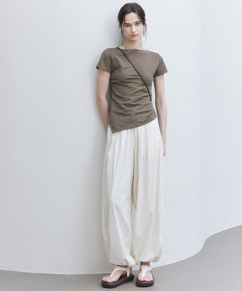 tageechita tシャツ 「tageechita」アシンメトリーボードネック