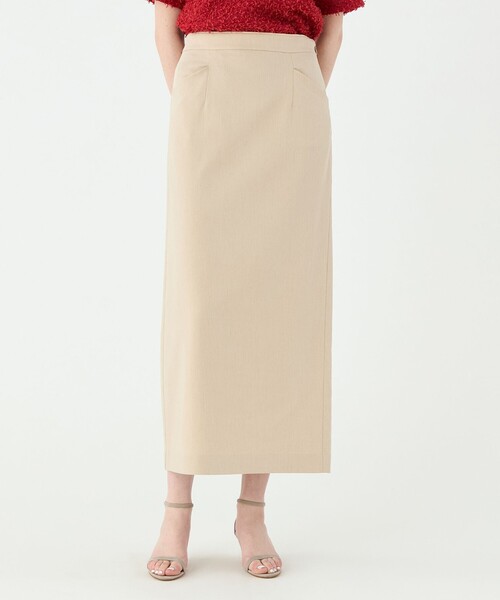Ballsey 新品ロングスカート Ballsey スカート トリアセテートリネンストレッチ タイトロング