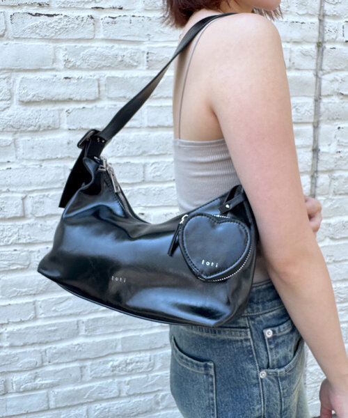 loti ハートポーチ付きホーボーBAG M-LINE ショルダーバッグ バッグ loti ハートポーチ付きホーボー