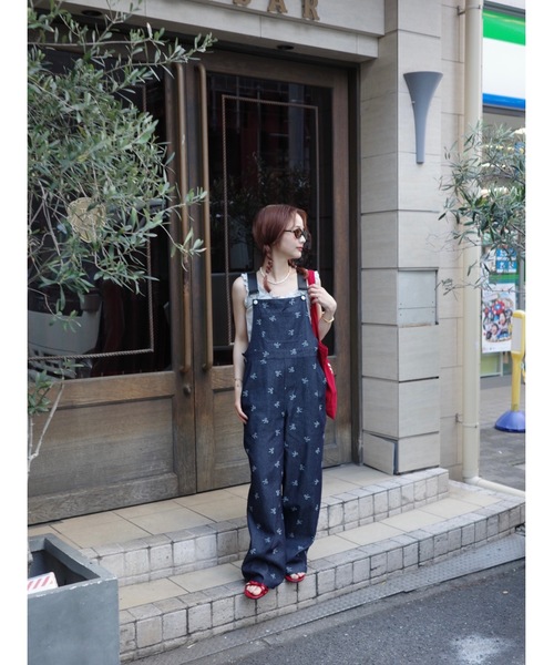 jumelle サロペット オーバーオール ベルトリボンサロペット