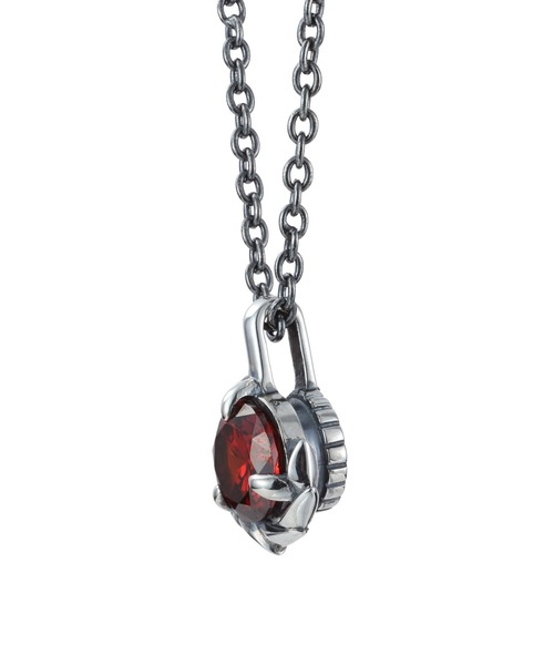 ネックレス “HOWL”タテガミサイドシルバーネックレス（バースカラーストーン）/シルバー925「LION HEART / ライオンハート」_14