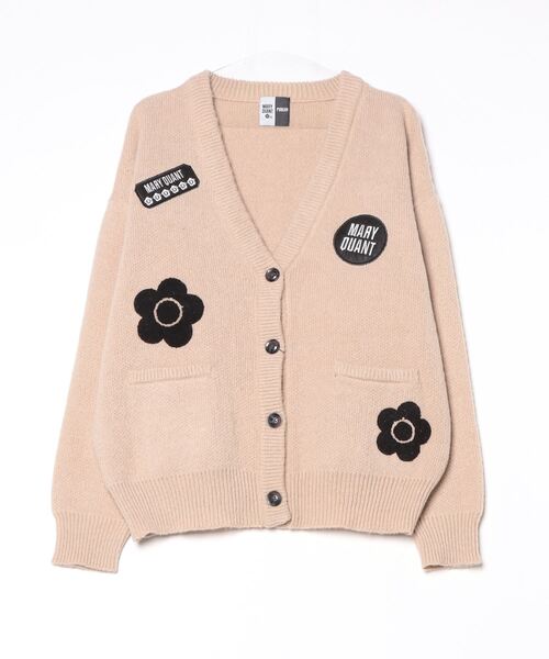 「MARY QUANT」 ニットカーディガン FREE ブラウン レディース
