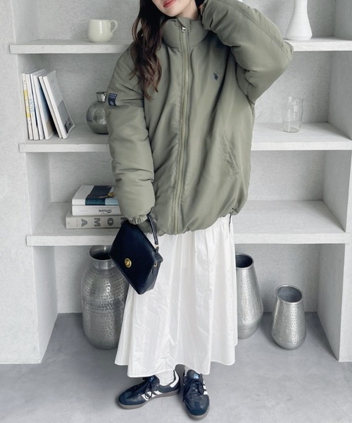 希少色、美品！【定価16万円 】RRL モッズコート 中綿 ボア ダウン　ポロ U.S. POLO ASSN.（ユーエスポロアッスン） ダウンコート ダウン