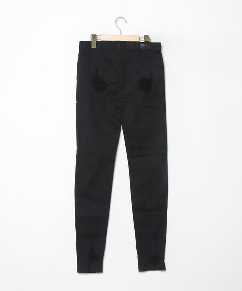 「DANKE SCHON」 ダメージ加工デニムパンツ MEDIUM ブラック メンズ