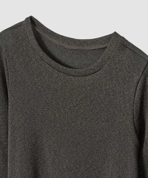 ANAYI（アナイ） tシャツ ラメドライテレコクルー プルオーバー