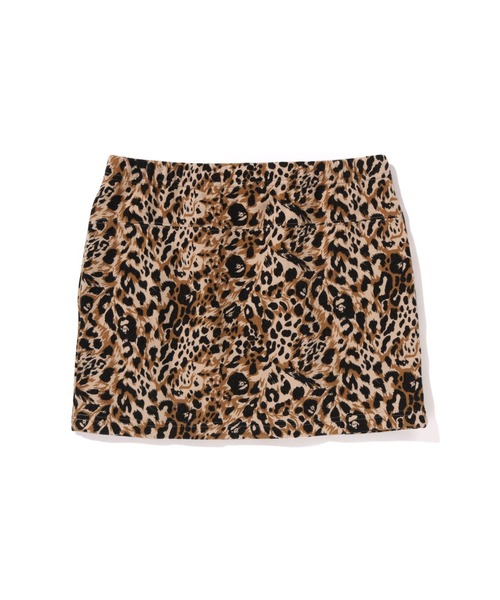A BATHING APE（アベイシングエイプ） スカート WILD LEOPARD PATTERN