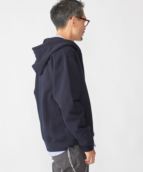 SHIPS（シップス） パーカー SHIPS: コットン ウール ジップ パーカー