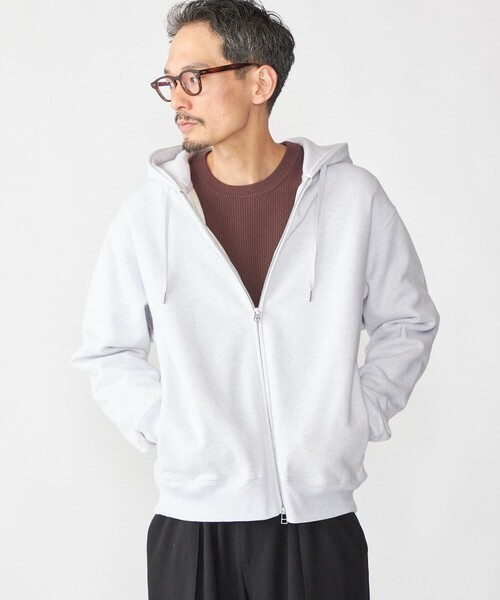 SHIPS（シップス） パーカー SHIPS: コットン ウール ジップ パーカー