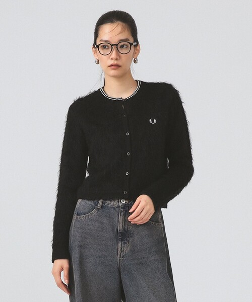 FRED PERRY カーディガン 「別注」FRED / Fluffy Crewneck Knit