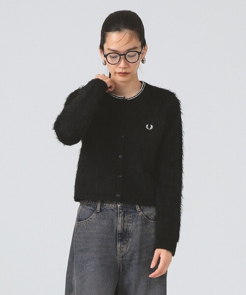 FRED PERRY カーディガン 「別注」FRED / Fluffy Crewneck Knit