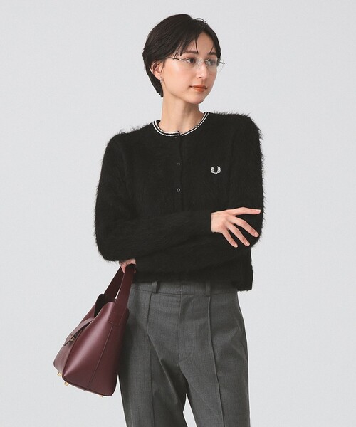FRED PERRY カーディガン 「別注」FRED / Fluffy Crewneck Knit