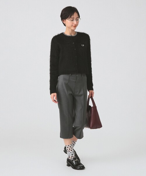 ■FRED PERRY カーディガン Lサイズ 未使用 FRED PERRY フレッドペリー カーディガン ティップ ピケ