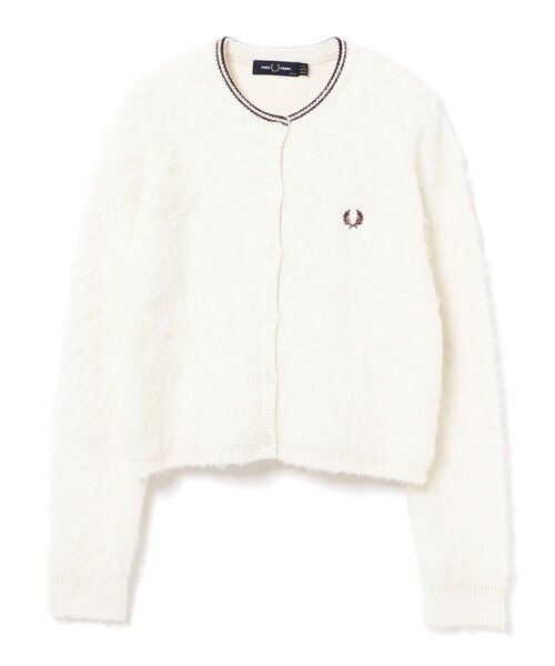 極美品 FRED PERRY ジャーナルスタンダード別注 アルパカ混カーディガン FRED PERRY ジャーナルスタンダード別注 アルパカ混 カーディガン L