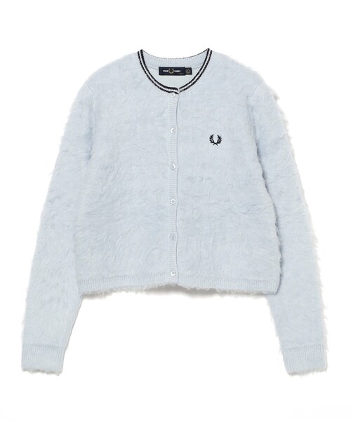カーディガン 「別注」FRED PERRY / Fluffy Crewneck Knit Cardigan