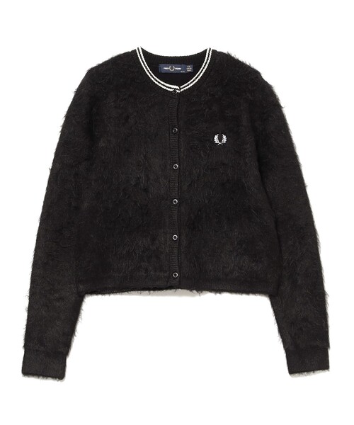 カーディガン 「別注」FRED PERRY / Fluffy Crewneck Knit Cardigan