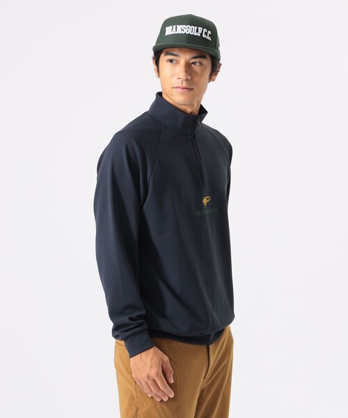 ★美品★ BEAMS GOLF スウェット ハイネック フリース プルオーバー BEAMS GOLF（ビームス ゴルフ） トレーナー スウェット ORANGE LABEL